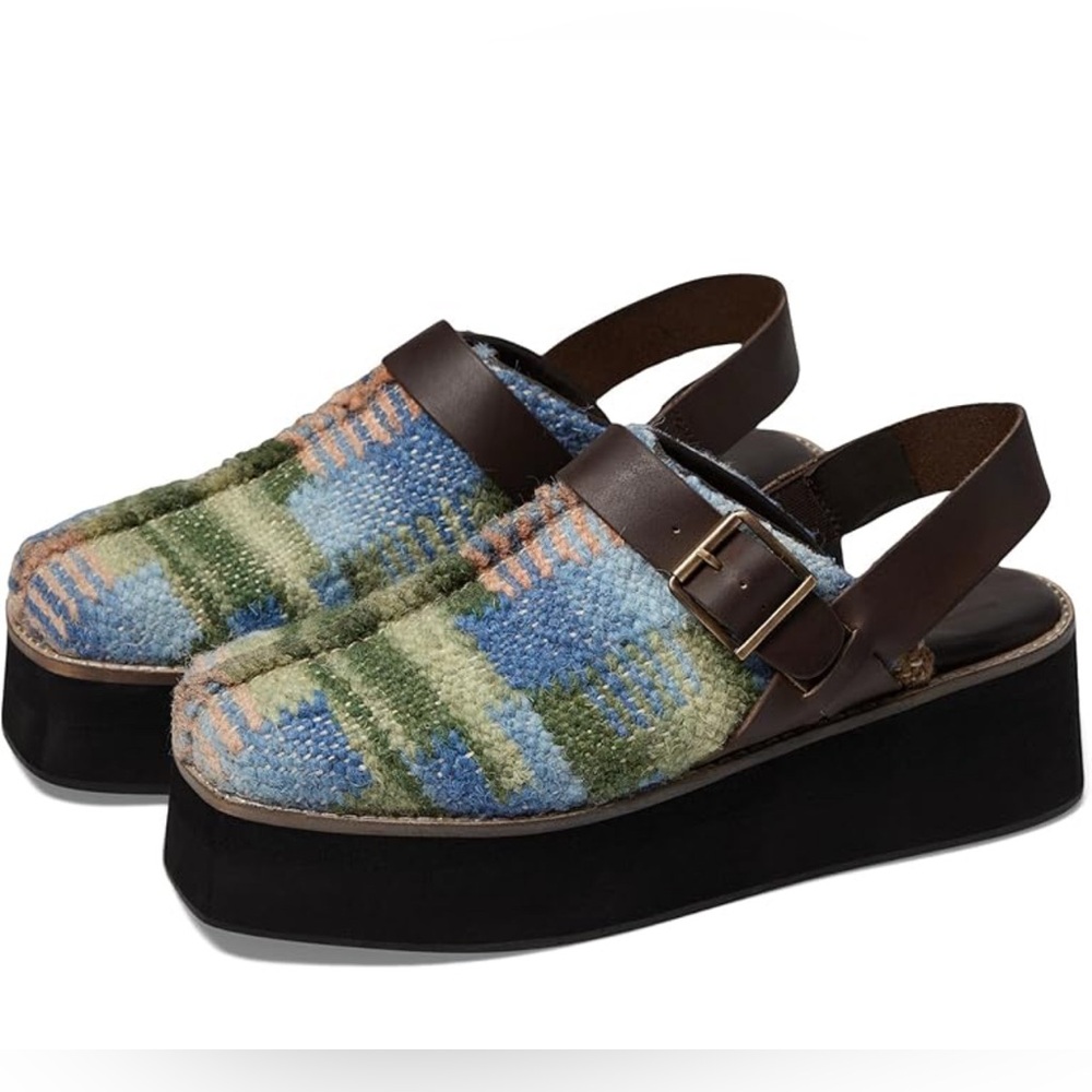 Free People Astrid Platform Slingback Mules